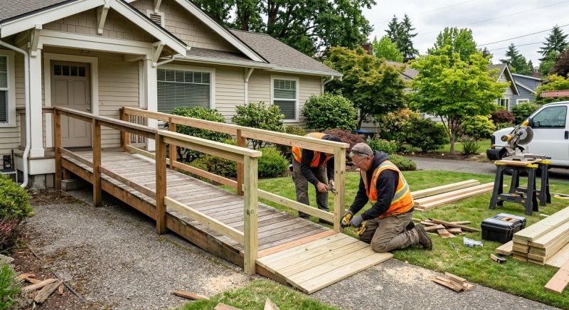Handicap Ramp Construction in Wilmington, NC